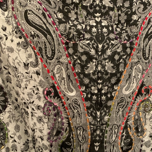 Anthropologie paisley and flower infinity scarf - Picture 3 of 3